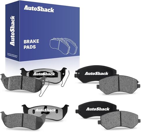 AutoShack Front & Rear Ceramic Brake Pad Set | Replacement for 2003-2007 Jeep Liberty | 8-PC in Saudi Arabia