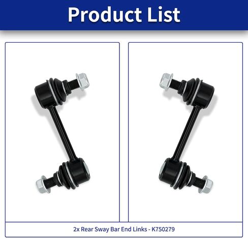 Sway Bar Links, Replacement For Rear Stabilizer Sway Bar End Link Kit Compatible With 2011-2013 Kia Sorento, 2007-2012 Hyundai Santa Fe - K750279 in Saudi Arabia