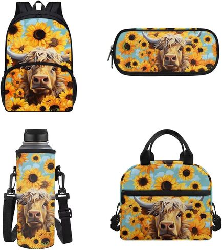 Green Tractor Backpack Toddler Boy Tractor Schoolbag and Lunch Box Pencil Bag Water Bottle Holder 4Piece School Bag Sets Farm Tractor Backpacks for Boys 6-8 Elementary School Bookbag in Saudi Arabia