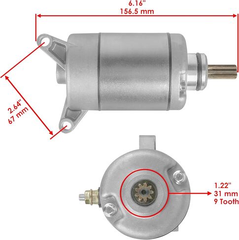 Caltric Starter & Solenoid Compatible With Yamaha Yfz450 Yfz45 Yfz 450 2004 2005 2006-2008 in Saudi Arabia