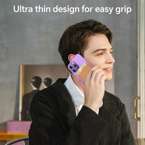 محفظة هاتف مغناطيسية من Coolpow لمحفظة Apple Magsafe 【مغناطيس فائق】 لحامل بطاقات محفظة iPhone لمحفظة Apple Magsafe لهاتف iPhone 15 14 13 12 Pro Max Plus mini Mag Safe Wallet in Kuwait