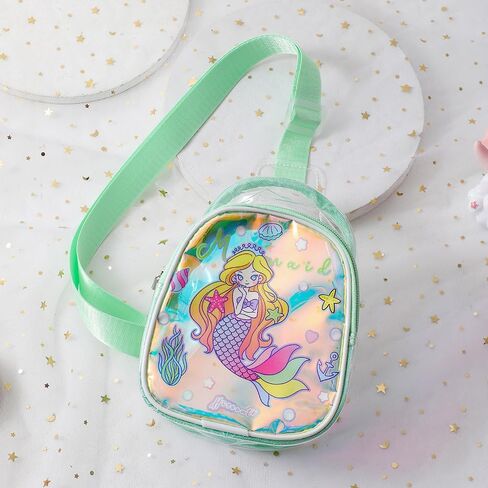 حقيبة كروس للأطفال من Hiflyer، حقيبة حبال صغيرة من PVC للأطفال، حقيبة سفر للأطفال، حقيبة حبال يونيكورن للفتيات (وردي) in Kuwait