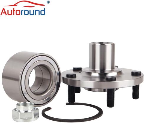 محور محمل العجلات الأمامية Autoround 518508 مناسب لسيارة Toyota Camry 1992-2003/ Solara 1999-2003 (محرك 2.2L و2.4L)، Lexus RX300 1999-2003 (AWD فقط)، 5 عروة (زوج) in Saudi Arabia