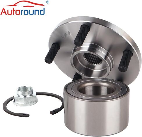 محور محمل العجلات الأمامية Autoround 518508 مناسب لسيارة Toyota Camry 1992-2003/ Solara 1999-2003 (محرك 2.2L و2.4L)، Lexus RX300 1999-2003 (AWD فقط)، 5 عروة (زوج) in Saudi Arabia