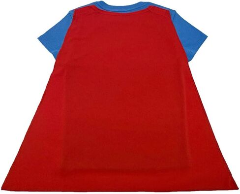 تي شيرت بغطاء للرأس بأكمام قصيرة ورقبة دائرية زرقاء من DC Comics Superman Junior in Saudi Arabia