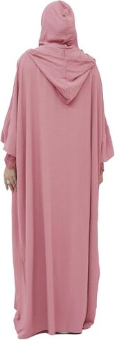 Abaya Muslim Dress Women Prayer Dress Long Sleeve Hooded Loose Maxi Dress Arabian Dubai Islamic Clothing in Saudi Arabia