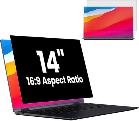 HD Laptop Privacy Screen 10.1 inch, Upgraded Laptop Privacy Screen for 16:9 Widescreen Removable Anti Glare Laptop Screen Cover and Blue Light UV-Blocking Screen Privacy Filter in Saudi Arabia