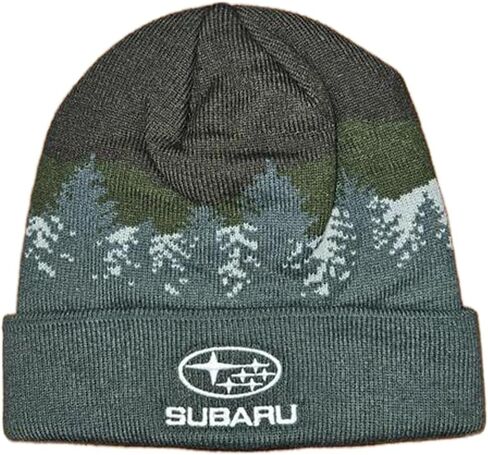 Subaru Logo Great Outdoors Beanie Cap Hat Impreza Forester Outback Ascent Sti Outback BRZ Legacy Olive Green in Saudi Arabia
