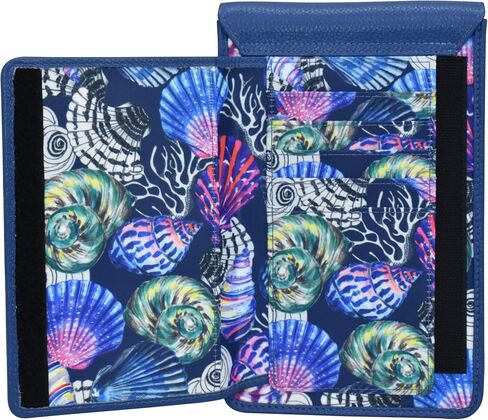Anuschka Cell Phone Crossbody RFID Blocking Wallet - Wanderlust Collection - Nylon Fabric with Genuine Leather Trim in Saudi Arabia