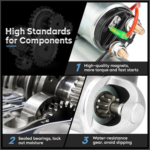 New Starter Fit for 1.8l Nissan Sentra 2003 2004 2005 Replaces # 410-12256, 9000908, S114-900, 6749, 17376 in Saudi Arabia