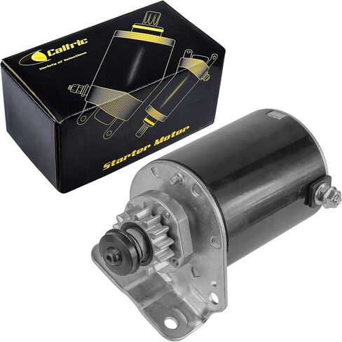 Caltric Starter Compatible with Briggs Stratton 693551 593934 Compatible with Craftsman / 14 Teeth Improved Steel Gear in Saudi Arabia