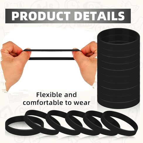 Rubber Silicone Bracelets 100 Count, Sports Blank Elastic Rubber Bulk, Unisex Silicone Wristbands for Decoration Gift-Purple in Saudi Arabia