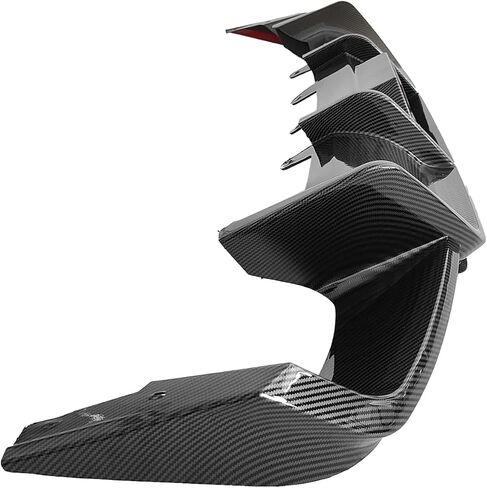 IKON MOTORSPORTS, Rear Bumper Diffuser Lip W/Light Compatible with 2018-2024 Toyota Camry SE XSE Models Only, Gloss Black Injection PP Add On Air Dam Rear Lower Bumper Protector Lip Bodykits in Saudi Arabia