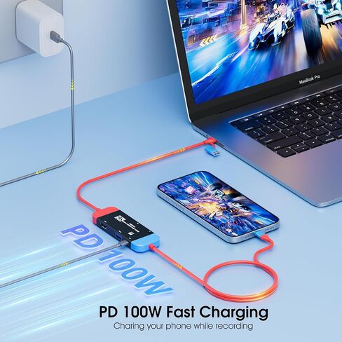 Video Capture Card,4K HDMI to USB 3.0 Capture Card,HDMI to USB-A/C 1080P 60FPS, Game Video Capture Card for Live Streaming/Gaming/Meeting, for Windows/Mac OS System, Switch PS4/5 Xbox OBS Zoom in Saudi Arabia