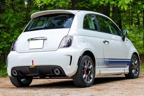 iJDMTOY 4pc-Set Clear/White Lens Front & Rear Wheel Arch Side Marker Lamp Housings w/Amber & Red Incandescent Bulbs, Compatible With 2012-2019 Fiat 500 Abarth/GQ Models in Saudi Arabia