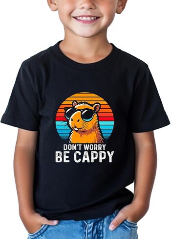 Toddler T-Shirts, Baby Boy Girl Kids Animal Graphic Tees Funny Letter Print Sunmmer Clothes Short Sleeve 2-8T in Kuwait