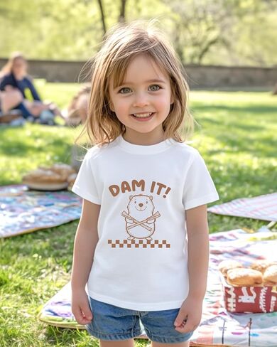 تي شيرتات للأطفال الصغار، تي شيرتات للأطفال الأولاد والبنات برسومات حيوانات مضحكة مطبوعة بحروف صيفية بأكمام قصيرة 2-8T in Kuwait