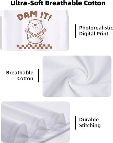 تي شيرتات للأطفال الصغار، تي شيرتات للأطفال الأولاد والبنات برسومات حيوانات مضحكة مطبوعة بحروف صيفية بأكمام قصيرة 2-8T in Kuwait