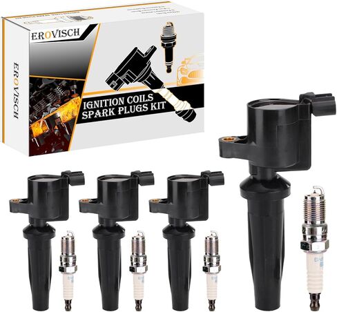 حزم ملف الإشعال UF592 OEM (مجموعة من 6) - متوافقة مع BMW 128i 135i 335i 325i 328i 330i 525i 528i 530i 535i 545i 550i 650i 740i 750i 760i - L6 2.5L 3.0L - يستبدل 12137562744 C1638 12137594937 in Kuwait