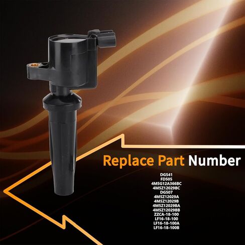 حزم ملف الإشعال UF592 OEM (مجموعة من 6) - متوافقة مع BMW 128i 135i 335i 325i 328i 330i 525i 528i 530i 535i 545i 550i 650i 740i 750i 760i - L6 2.5L 3.0L - يستبدل 12137562744 C1638 12137594937 in Kuwait