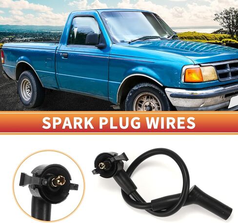 ACROPIX Car Spark Plug Coil Wires Ignition Coil Harness Cable Fit for Ford Explorer V6 4.0L 1997-2001 No.XU2Z12259FA/XU2Z12259-FA - Pack of 6 in Saudi Arabia