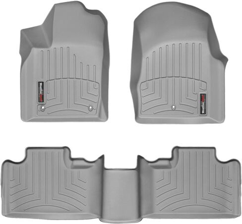 WeatherTech Custom Fit FloorLiners for Durango, Grand Cherokee - 1st & 2nd Row (44324-1-2), Black in Saudi Arabia