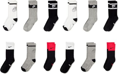 Nike Everyday Crew, White/Black/Grey, Small (Pack of 2) in Saudi Arabia