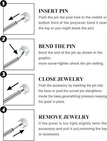 20G 18G 16G F136 Titanium Threadless Flat Back Earrings Nose Studs Tragus Forward Helix Conch Cartilage Lobe Earrings Medusa Labret Snake Bite Monroe Lip Ring Piercing Jewelry For Women Men in Saudi Arabia