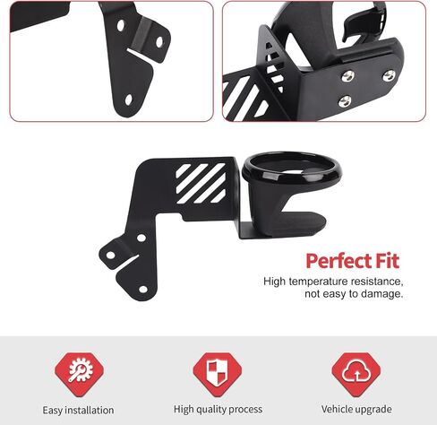 1PC Upgraded Door Cup Holder Fit for Jeep Wrangler JL JLU 2018-2024 & Gladiator JT 2020-2024, Passenger Side in Saudi Arabia