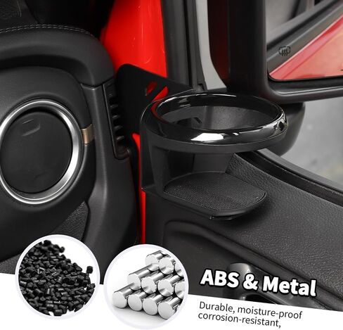 1PC Upgraded Door Cup Holder Fit for Jeep Wrangler JL JLU 2018-2024 & Gladiator JT 2020-2024, Passenger Side in Saudi Arabia