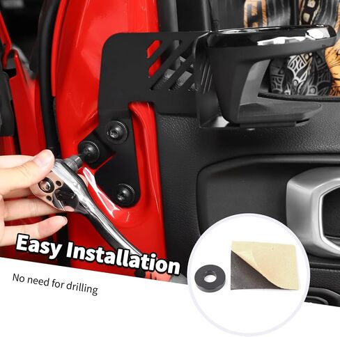 1PC Upgraded Door Cup Holder Fit for Jeep Wrangler JL JLU 2018-2024 & Gladiator JT 2020-2024, Passenger Side in Saudi Arabia