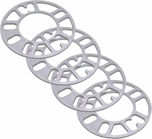 GAsupply 5mm Universal Wheel Spacers, 4 Pcs Universal Wheel Adapters for Most 4 & 5 Lug Vehicles PCD 98-120 in Kuwait
