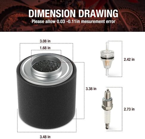 Air Cleaner Filter Element Holder Kit W/Spark Plug For Honda CRF80F CRF100F Sportrax 90 TRX90 XR80R XR100R 1985-2013 17212-KJ2-003 in Saudi Arabia