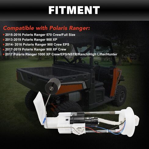 USTAR Fuel Pump Assembly Compatible with Polaris RZR 800 EFI EPS LE 2008-2010 Replaces# 47-1019 24-71019 in Saudi Arabia