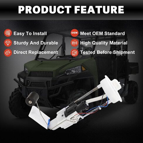 USTAR Fuel Pump Assembly Compatible with Polaris RZR 800 EFI EPS LE 2008-2010 Replaces# 47-1019 24-71019 in Saudi Arabia