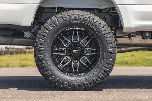 Rough Country 86 Series One-Piece Aluminum Wheel - 20x10, 6x135mm Bolt Pattern, 19mm Offset, Gloss Black in Saudi Arabia