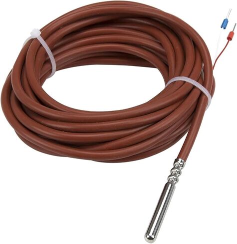 FTARP03 NTC 5m Silica Gel Cable Stainless Steel Waterproof Probe 10K Resistance RTD Temperature Sensor(3435 B 5x50mm Probe) in Saudi Arabia