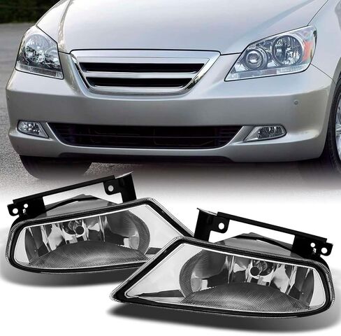 AKKON - For Honda Odyssey SUV Bumper Driving Fog Lights Clear JDM Driver/Passenger Lamps Wiring/Switch/Bracket in Saudi Arabia