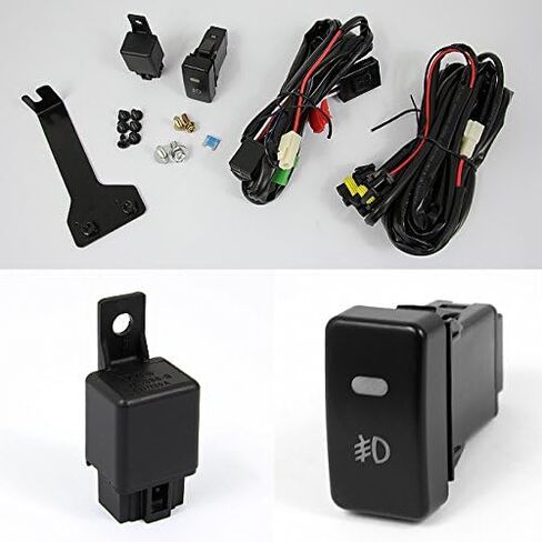 AKKON - For Honda Odyssey SUV Bumper Driving Fog Lights Clear JDM Driver/Passenger Lamps Wiring/Switch/Bracket in Saudi Arabia
