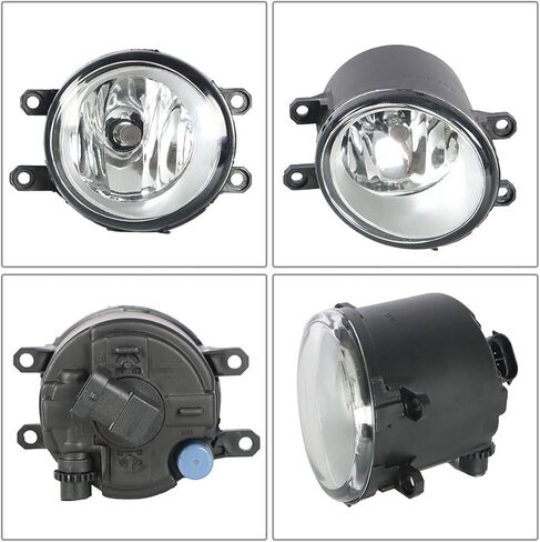 labwork 1 Pair Fog Lights Lamps Replacement for Toyota Yaris Sedan 2006-2011 Clear Lens with Bulbs Switch Harness Frame Driving Fog Lights Lamps in Saudi Arabia