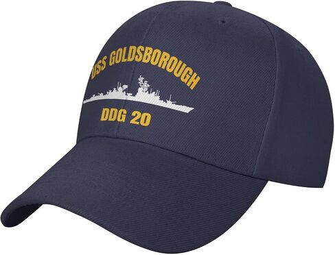 USS Goldsborough Ddg-20 Baseball Cap for Men Women Dad Hat Adjustable Trucker Hat Sports Hat Navy Blue in Saudi Arabia