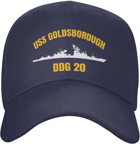 USS Goldsborough Ddg-20 Baseball Cap for Men Women Dad Hat Adjustable Trucker Hat Sports Hat Navy Blue in Saudi Arabia