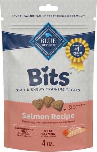 Blue Buffalo BLUE Bits Natural Soft-Moist Training Dog Treats, Beef, Salmon, Turkey, and Chicken Recipes 4-oz Variety Pack, 4Ct in Kuwait