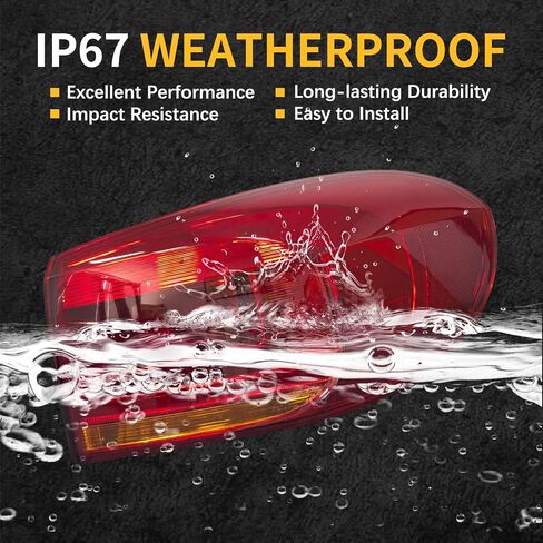 مجموعة مصابيح خلفية خلفية خارجية من Road Hawk مناسبة لسيارات Volkswagen Tiguan 2012 2013 2014 2015 2016 2017 Tiguan مصباح خلفي هالوجين مجموعة الضوء الخلفي للسائق الأيسر بدون مصابيح in Kuwait