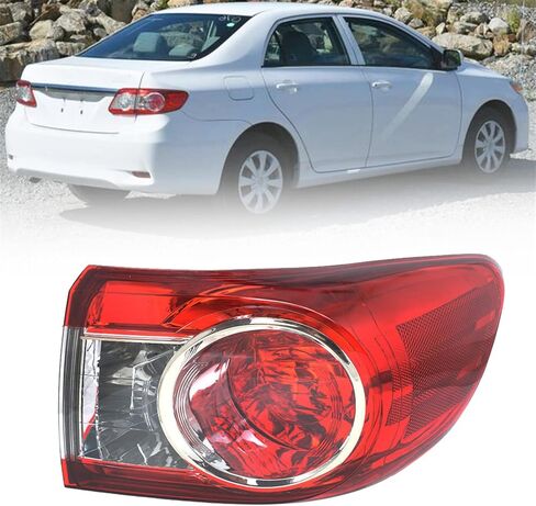 labwork Passenger Side Tail Light Replacement for Toyota Corolla 2011 2012 2013 Outer Right Side Tail Lamp 8155002580 TO2805111 in Saudi Arabia