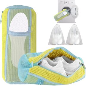 2 In 1 Shoe Washing Machine Bag,Upgrade with Mesh Insole Slot,Laundry Bag for Washer and Dryer,Drying,Shoes Machine Cleaner,for All Shoe Types in Saudi Arabia
