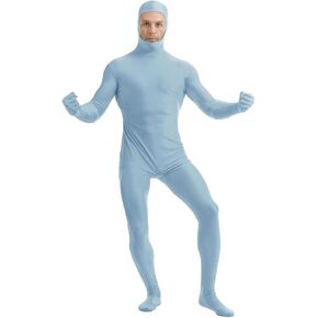 Men's and Women's Spandex Open Face Full Body Zentai Costume Bodysuit Halloween Cosplay Body Suit in Saudi Arabia