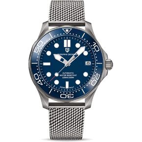 Pagani Design 1667 Men's Fashion Automatic Diving Watch NH35 Movement Rotating Ceramic Bezel Waterproof Nylon Rubber Business Sport Self-Winding Watch in Saudi Arabia