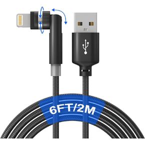 Coiled Lightning Cable Apple Carplay Cord [Apple MFi Certified] Short iPhone Car Charger Cable White with Data Sync, Retractable iPhone Charger Cord for iPhone/Pad/Pod, White in Saudi Arabia