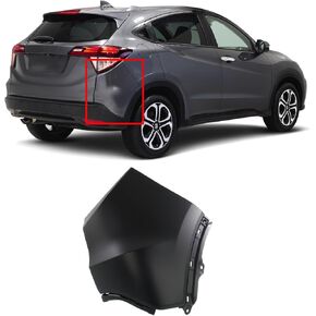 FitParts Compatible With Rear Bumper Face End Extension Passenger Right Side 2016 2017 2018 Honda HR-V EX EX-L LX Prime 16 17 18. New, Primed and Ready for Paint. 04717T7WA90ZZ HO1117103 in Saudi Arabia